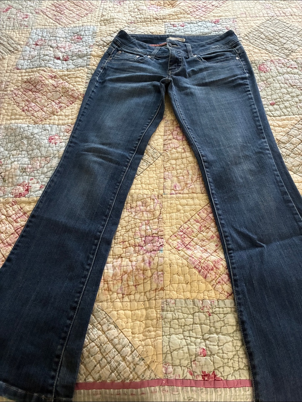 refuge Dark Blue Flare Jeans